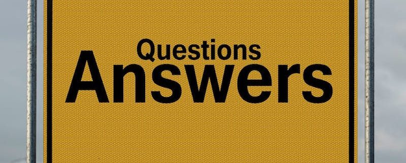 questions and answers sign