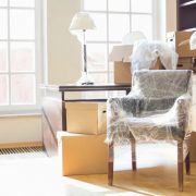 home furniture packed in boxes